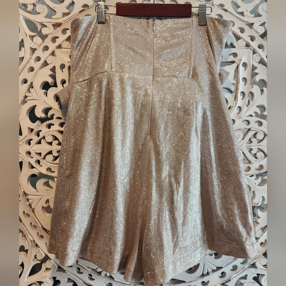 AUDETTE ASTRA FRONT BOW ROMPER CHAMPAGNE COLOR SIZE LARGE - Picture 13 of 13